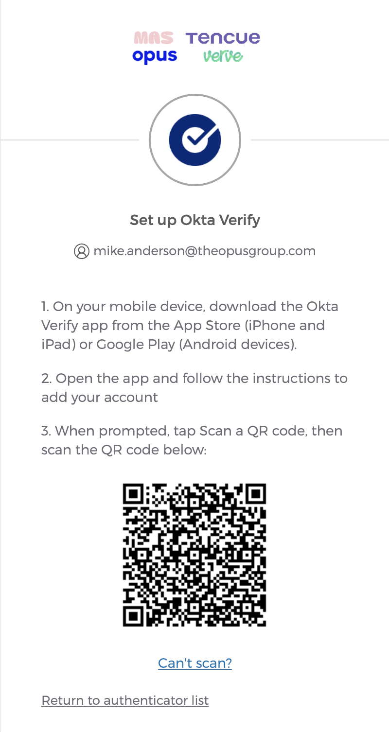 Okta Setting Up On A New Phone